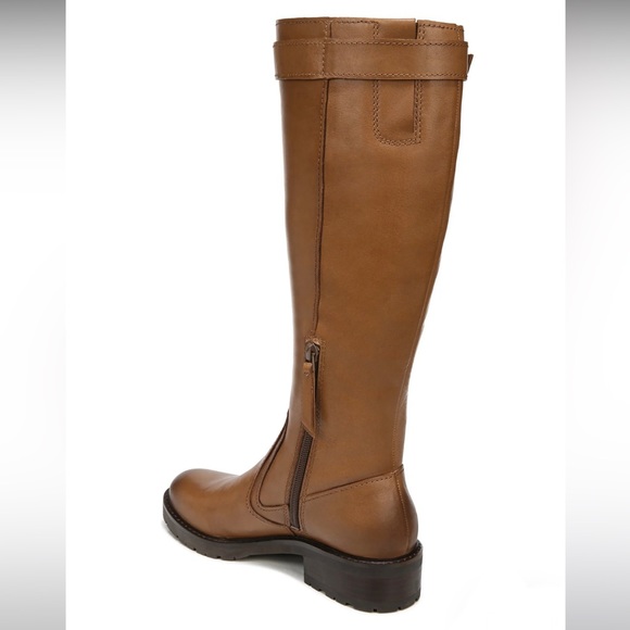 New 27 edit naturalizer cayce leather chestnut boots wide calf size 8.5 M - Picture 10 of 15